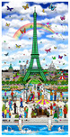 Charles Fazzino 3D Art Charles Fazzino 3D Art Waking Up In Paris (DX)